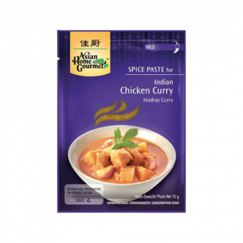 Asian Home Gourmet Indisches Chicken­Curry Madras, Gewürzpaste mild, 50g